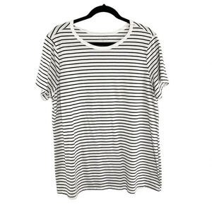 Torrid Black & White Striped Short Sleeve Tee Shirt Women's Plus Size 0X